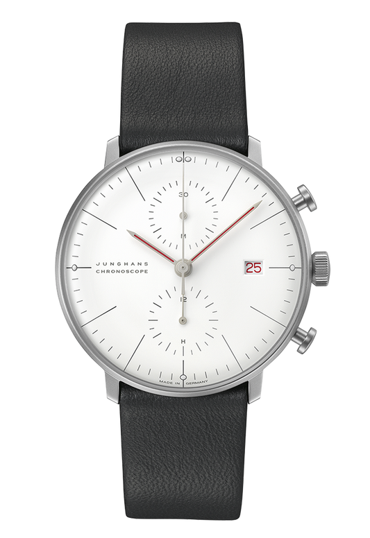 max bill Chronoscope Bauhaus Watch 27/4303.02 by Junghans