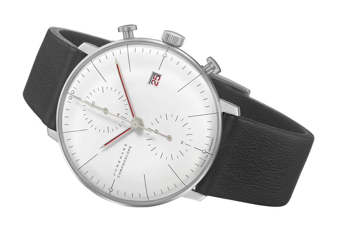 max bill Chronoscope Bauhaus Watch 27/4303.02 by Junghans