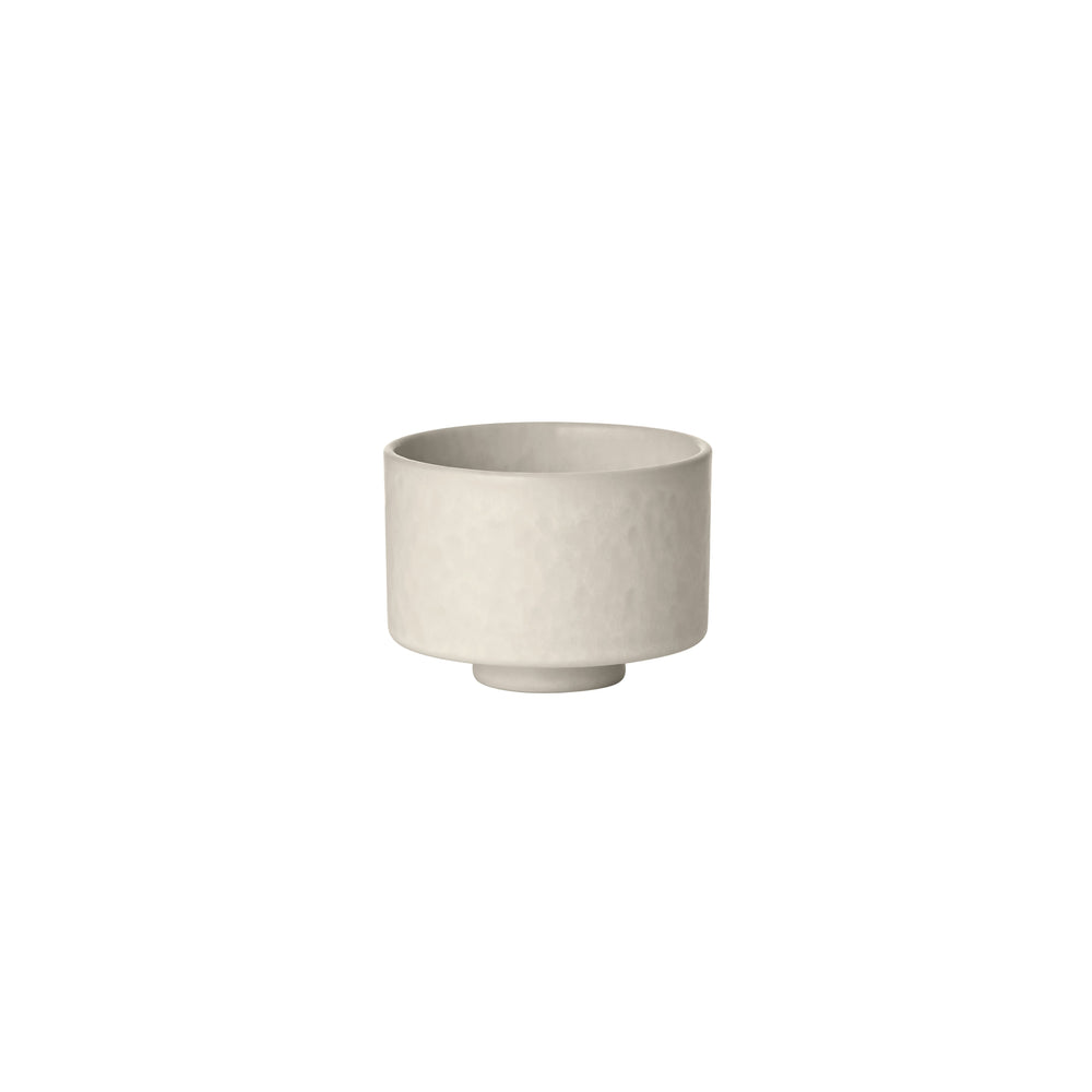 Set of 4 MAKOTO Stoneware Japanese Inspired Mug Without Handle - Coffee, Tea or Espresso Cup With Pedestal by Blomus