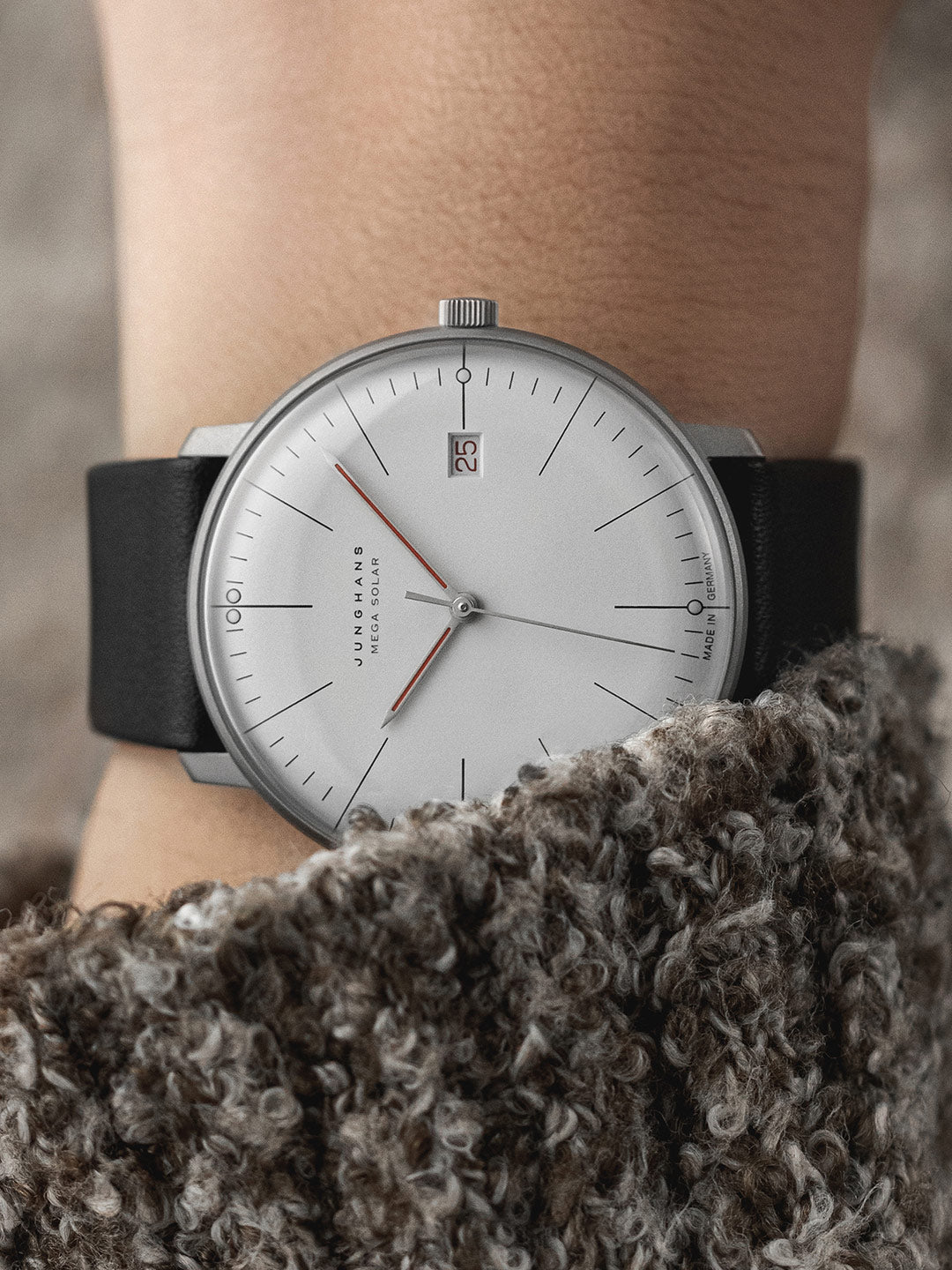 max bill MEGA Solar Bauhaus Watch 59/2326.02 by Junghans