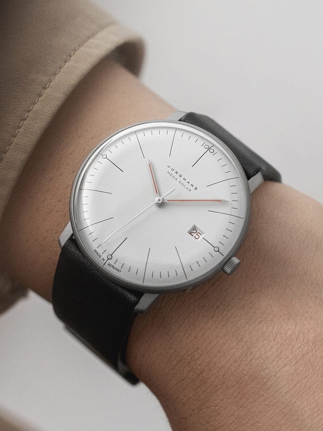 max bill MEGA Solar Bauhaus Watch 59/2326.02 by Junghans