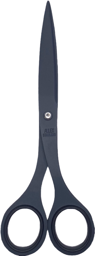 Allex Black Non-Stick Scissors Stainless Steel / Rubber