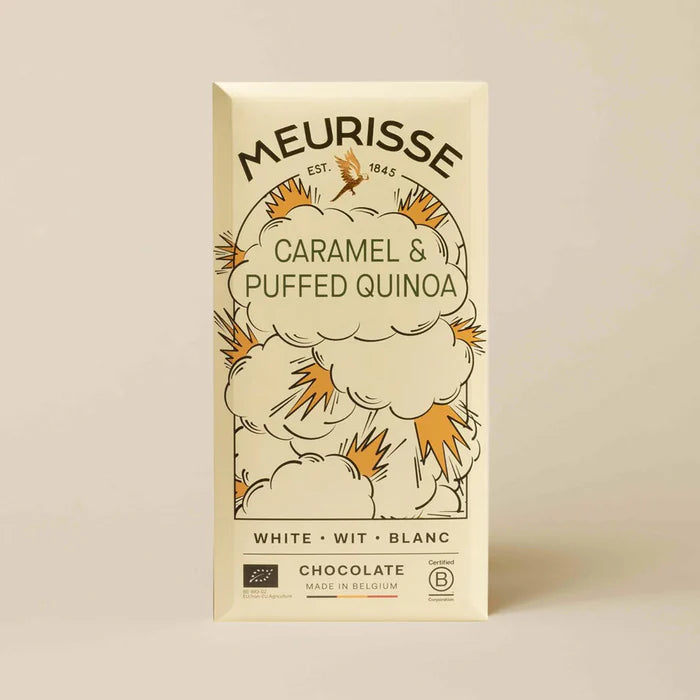 Meurisse - Chocolate Bar - Caramel & Puffed Quinoa - White Chocolate
