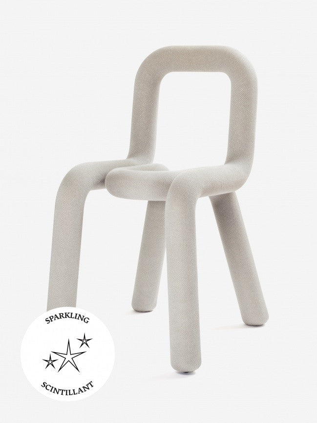 MOUSTACHE SPARKLING BOLD CHAIR (SPARKLING GREY) BY BIG GAME