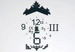 DOMESTIC WALL STICKER- VYNIL + CLOCK design by 5.5 Designers