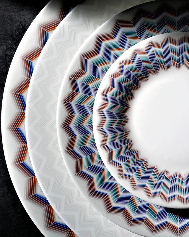 Dessert Plates ZIG ZAG (Set of 6) Jarris 8.5" by Missoni Home