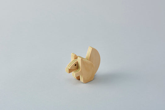 Ezorisu-Ezo Squirrel (Green) Puzzle by Plywood Laboratory