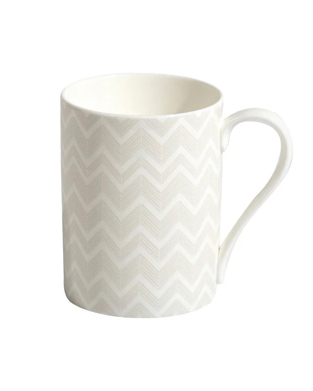 Mug Cup ZIG ZAG in Luxury Box White diam. 2.5", H 3.3", cap. 12.5 oz by Missoni Home