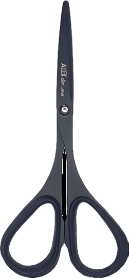 Allex Black Mini Scissors Stainless Steel / Rubber