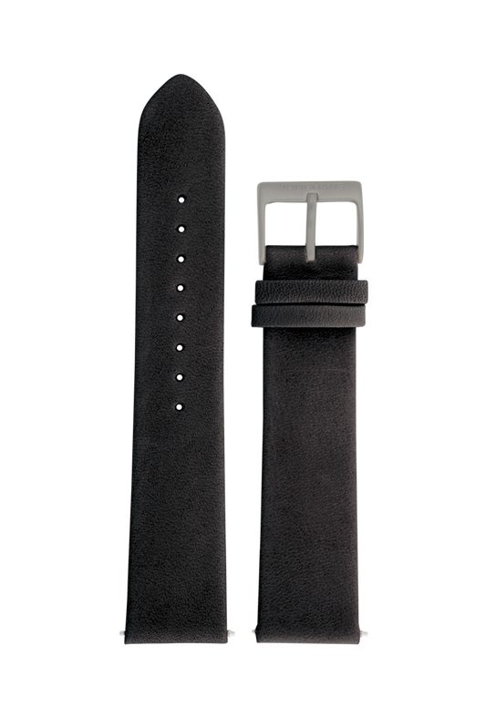 Junghans Cowhide strap black 20mm 420507029