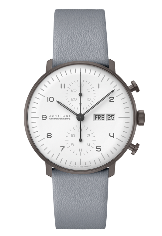 max bill Chronoscope Watch 27/4008.02 by Junghans