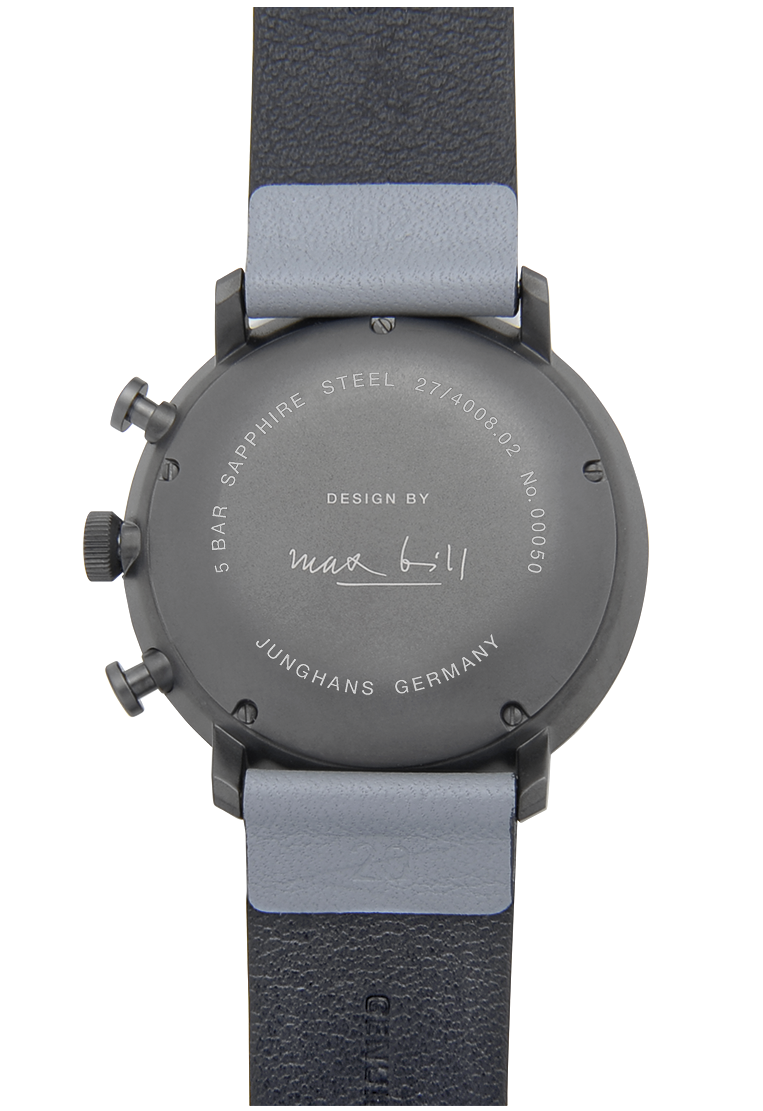 max bill Chronoscope Watch 27/4008.02 by Junghans