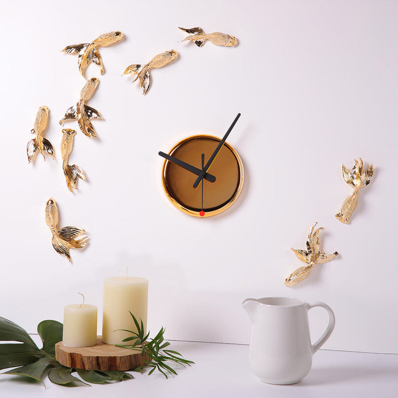 Goldfish X CLOCK (GILDED) by Haoshi Design