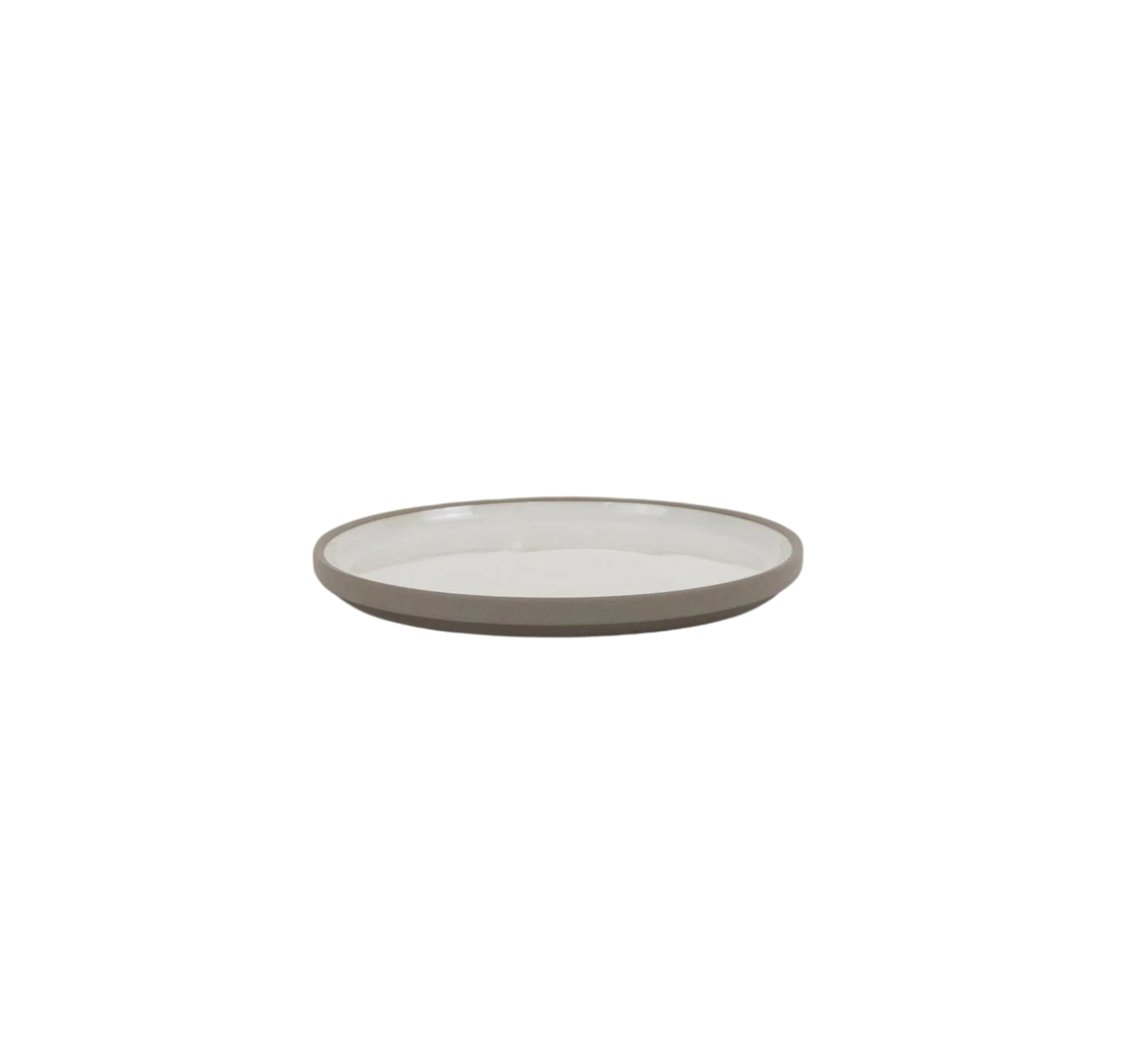 Hasami Porcelain Plate (Gloss Ash White) 5 5/8 in x 7/16 in (HAW102)