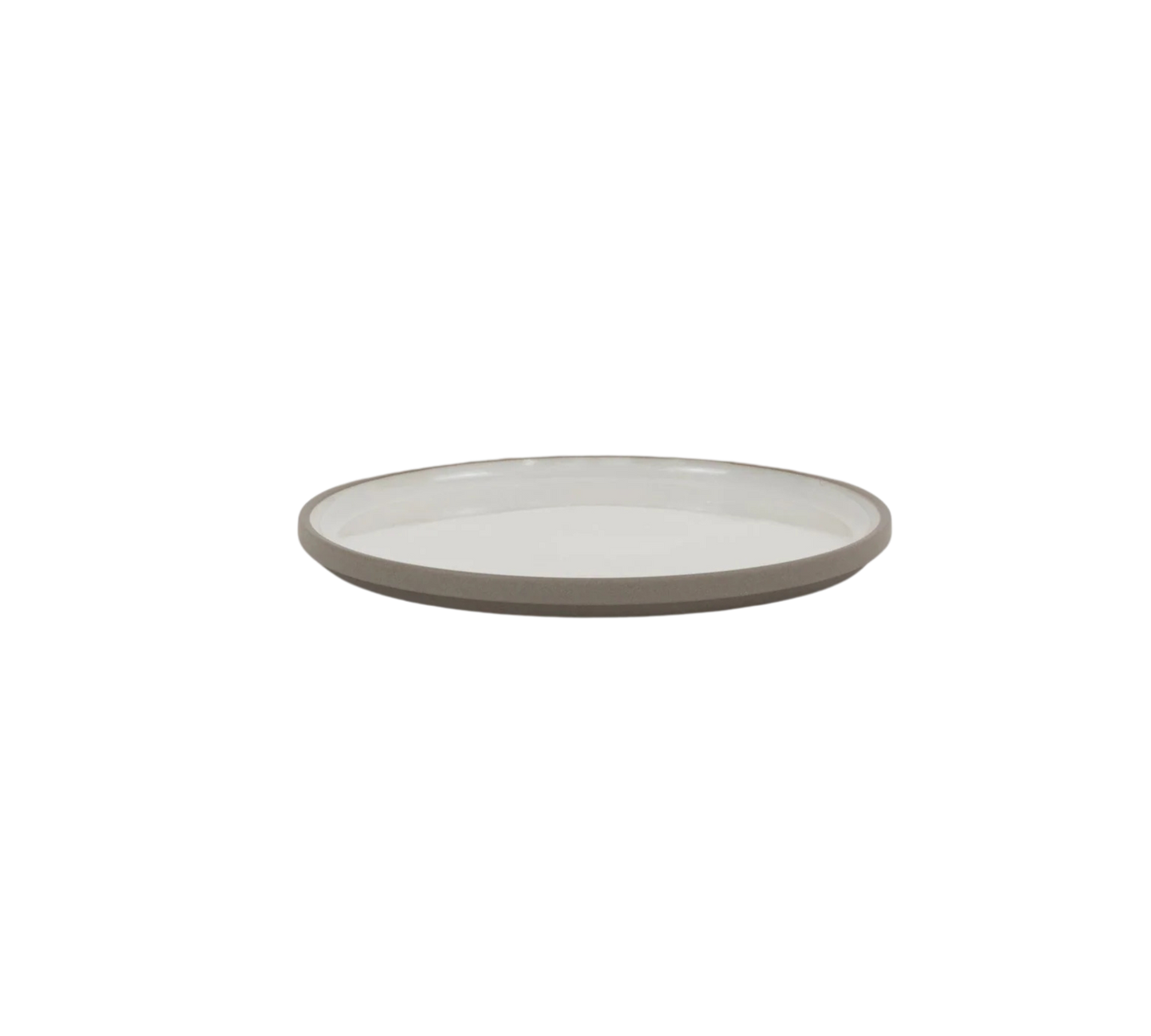 Hasami Porcelain Plate (Gloss Ash White) 7 3/8 in x 7/16 in (HAW103)