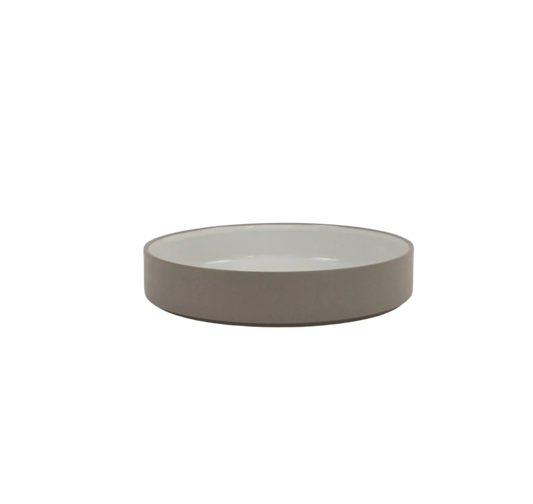 Hasami Porcelain Bowl (Gloss Ash White) 7 3/8 in x 7/16 in (HAW109)