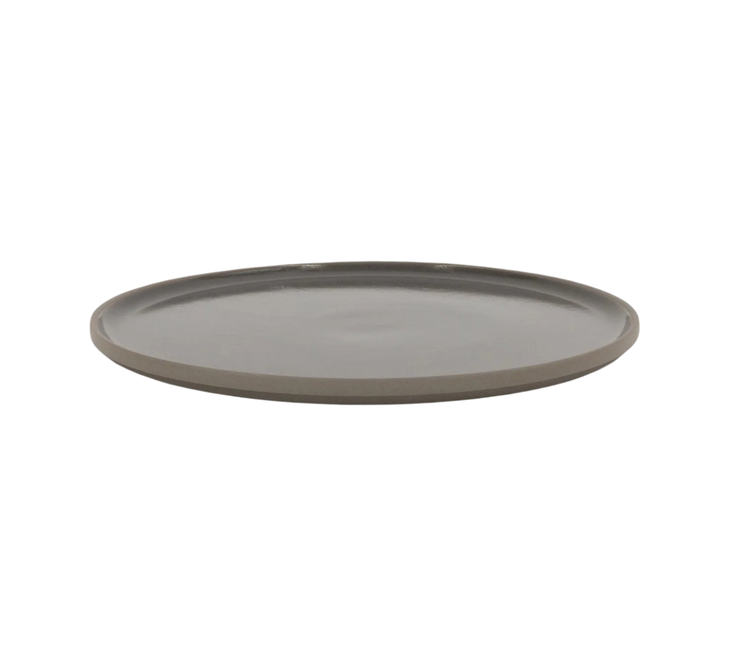 Hasami Porcelain Plate (Gloss Dark Grey) 10 in x 7/16 in (HDG105)