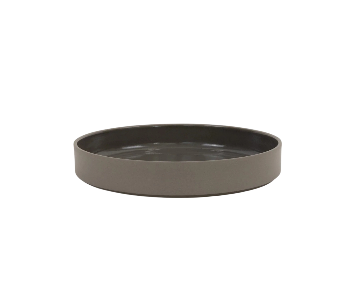 Hasami Porcelain Bowl (Gloss Dark Grey) 8 5/8 in x 7/16 in (HDG110)