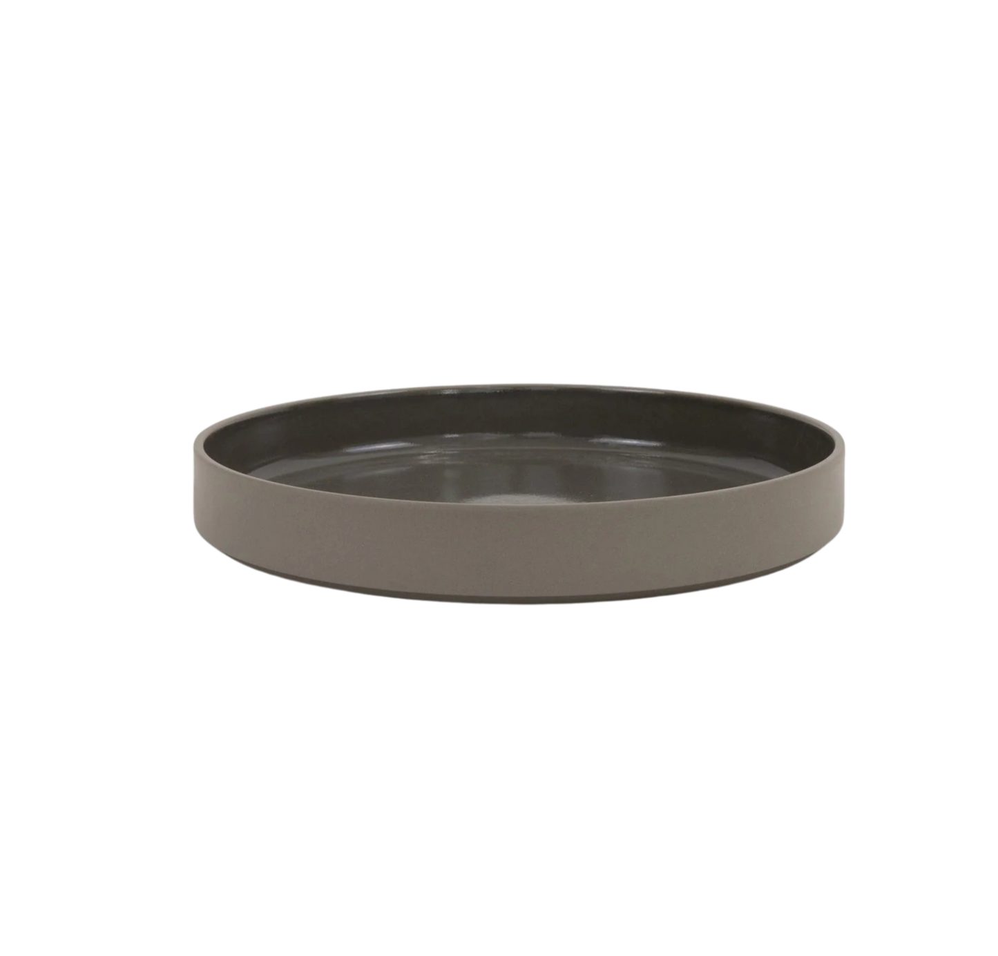 Hasami Porcelain Bowl (Gloss Dark Grey) 10 in x 7/16 in (HDG111)