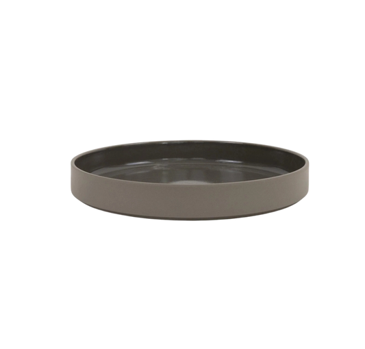 Hasami Porcelain Bowl (Gloss Dark Grey) 10 in x 7/16 in (HDG111)