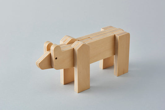 Higuma Bear (Blue) Puzzle by Plywood Laboratory