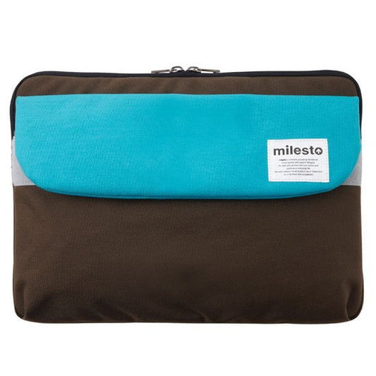 MILESTO 13" LAPTOP CASE TURQUOISE / BROWN