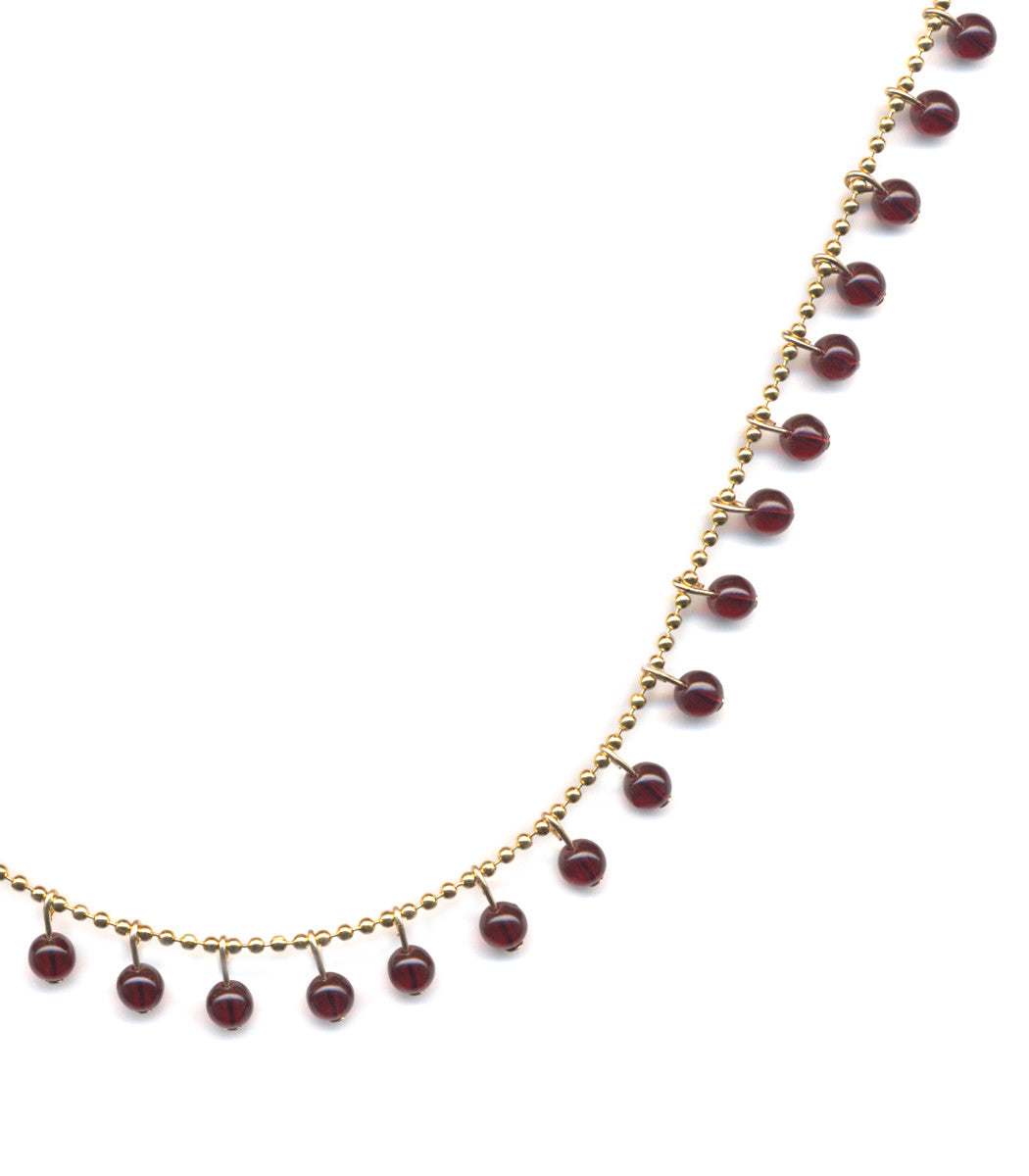 N1955 Red Garland Necklace by I. Ronni Kappos
