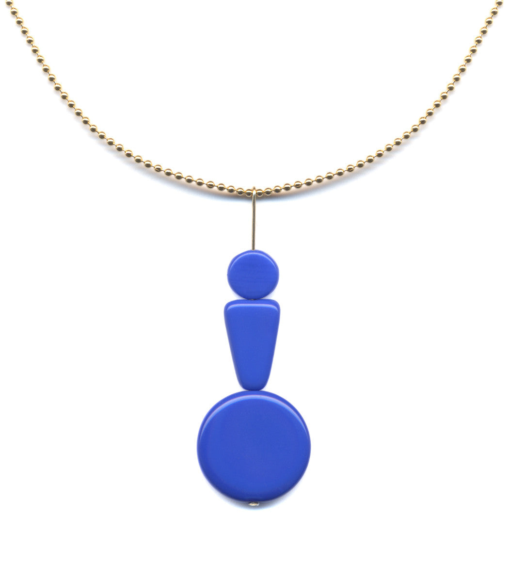 N1969 Yves Klein Blue Necklace