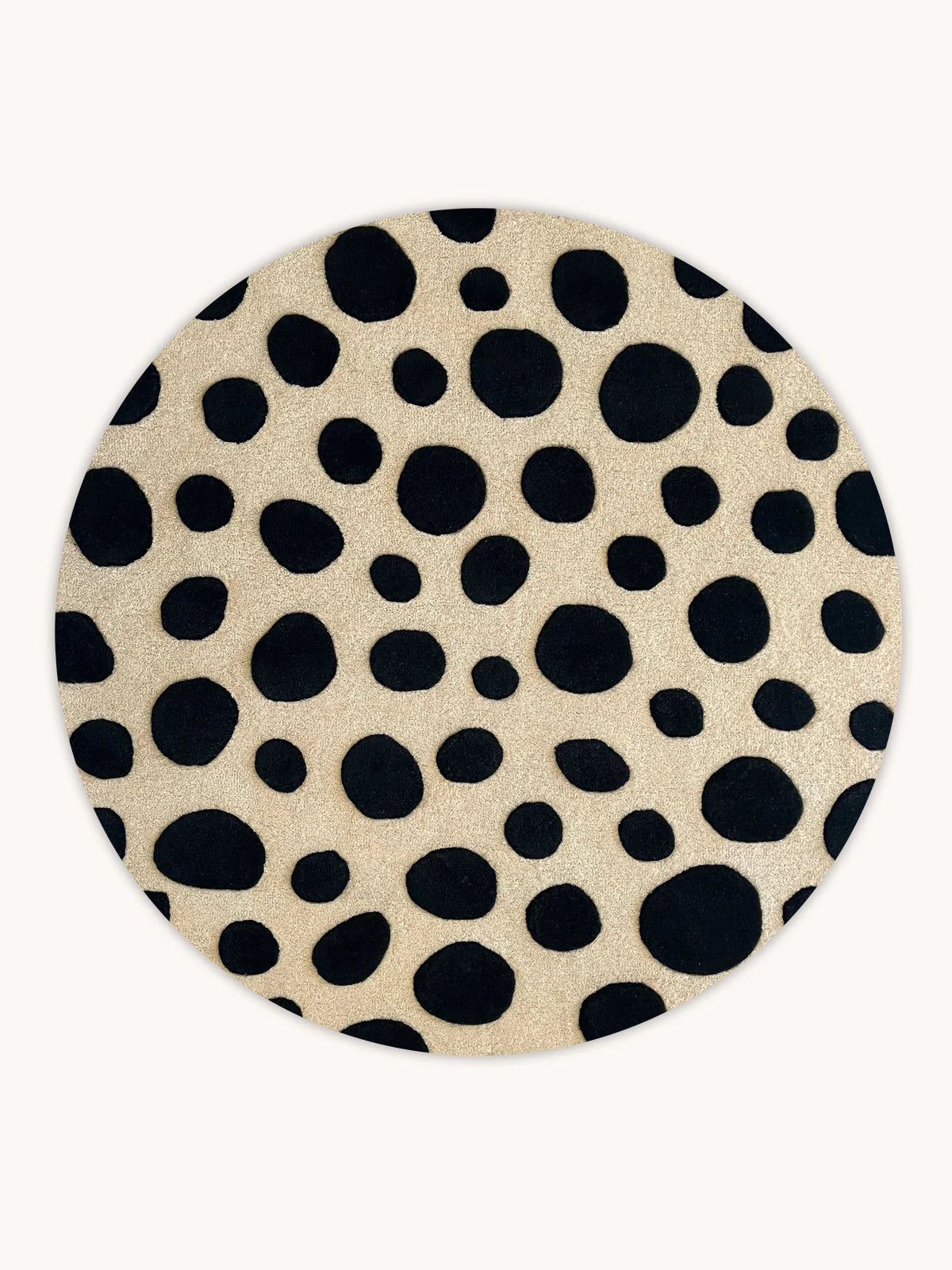 Rug CHEETAH 3.9 ft diameter by Maison Deux