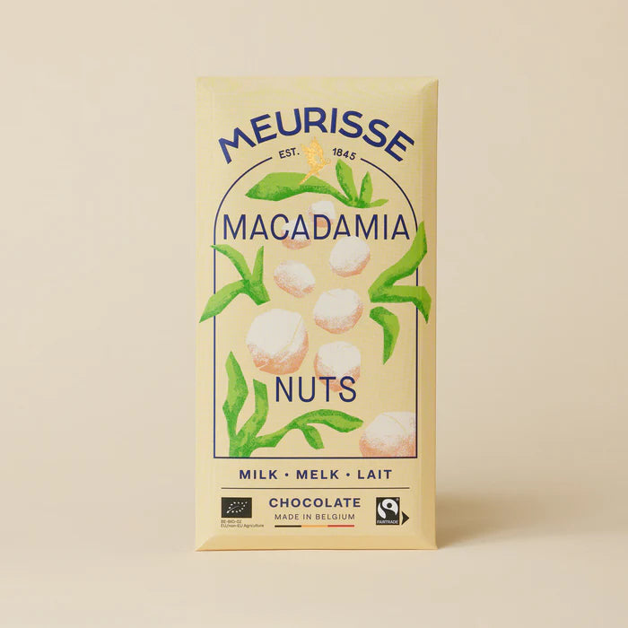 Meurisse - Chocolate Bar - Macadamia Nuts - Milk Chocolate 39%