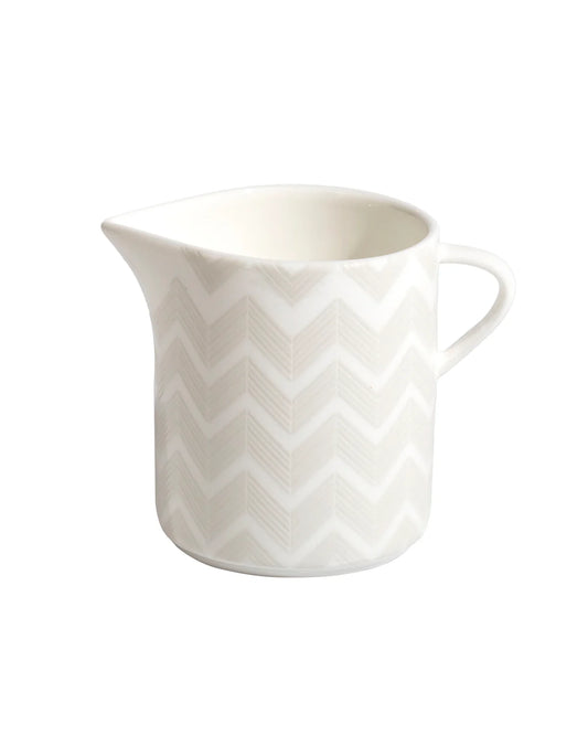 Creamer ZIG ZAG White diam. 3.5", H 3.3" by Missoni Home