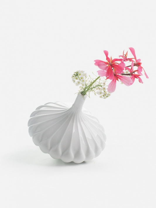 Piao single flower vase White by Marc Venot