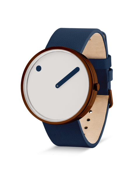 PICTO 40 mm / Cream Dial / Midnight Blue leather strap