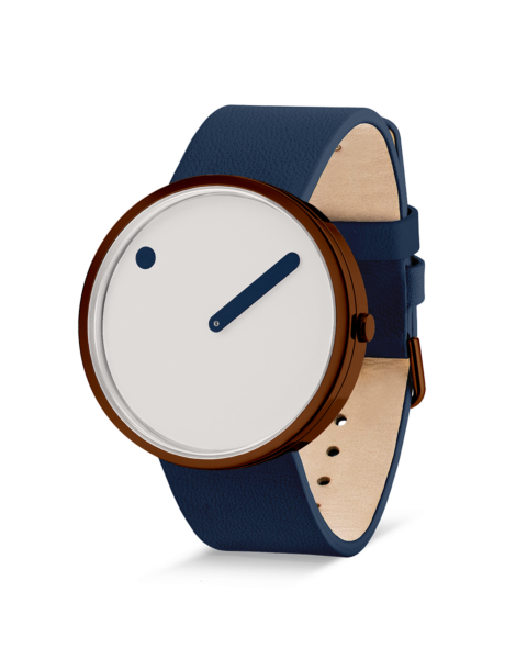 PICTO 40 mm / Cream Dial / Midnight Blue leather strap