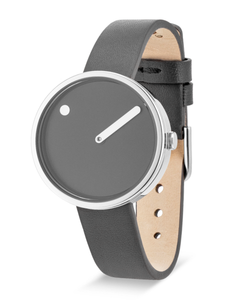 PICTO 30 mm / Thunder Grey dial / Thunder Grey leather strap