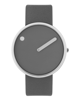 PICTO 40 mm / Thunder Grey dial / Thunder Grey leather strap