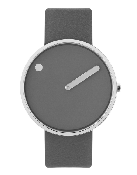 PICTO 40 mm / Thunder Grey dial / Thunder Grey leather strap