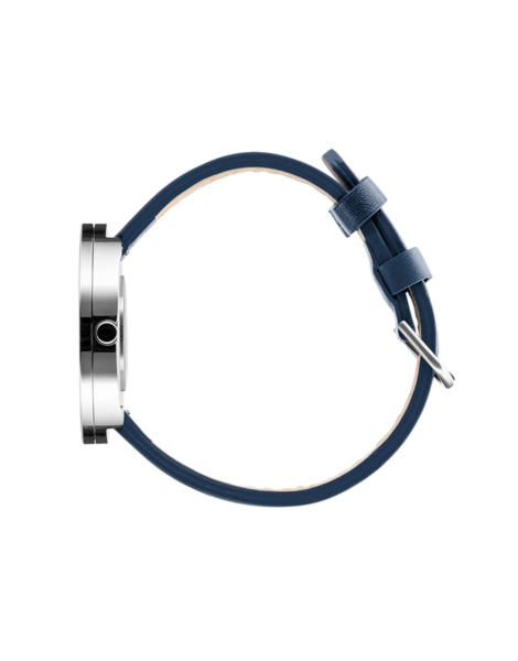 PICTO 40 mm / White dial / Midnight Blue leather strap