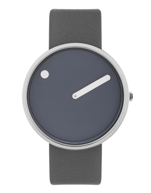 PICTO 40 mm / Midnight Blue dial / Thunder Grey leather strap