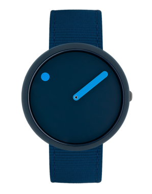 PICTO 40 mm / Navy Blue dial / Navy Blue recycled strap