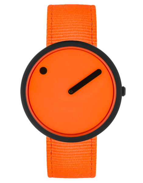 PICTO 40 mm / Signal Orange dial / Signal Orange recycled strap