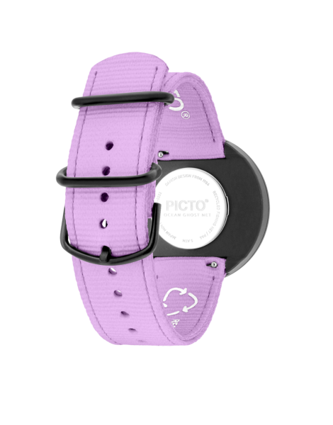 PICTO 40 mm / Light Orchid dial / Light Orchid recycled strap