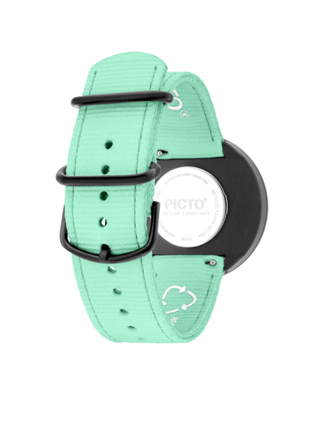 PICTO 40 mm /Pacific Green dial / Pacific Green recycled strap