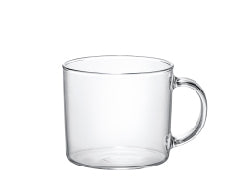 Common Glass Mug Heat Resistant 3 ¼” D x 2 7/8” H