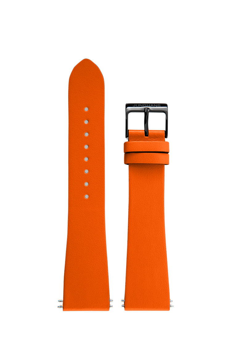 Junghans Cowhide Strap XS Orange, 22mm 420507006
