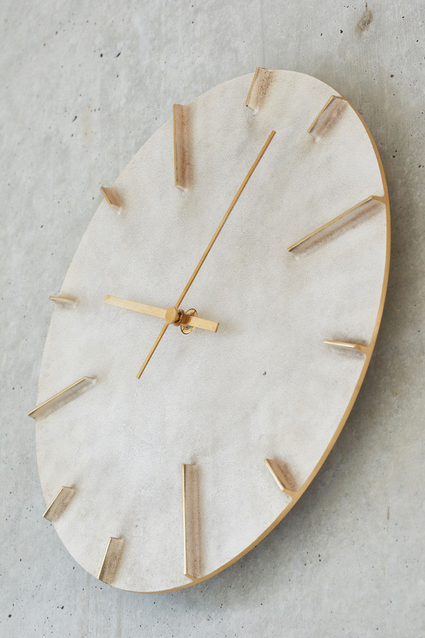 Quaint (Cast Brass) SL Clock by Lemnos