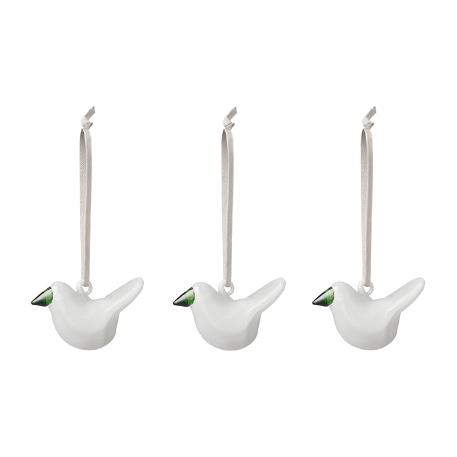 Iittala mini glass birds white 3set