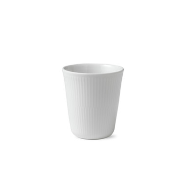 ROYAL COPENHAGEN WHITE FLUTED THERMAL CUP 9.75 OZ