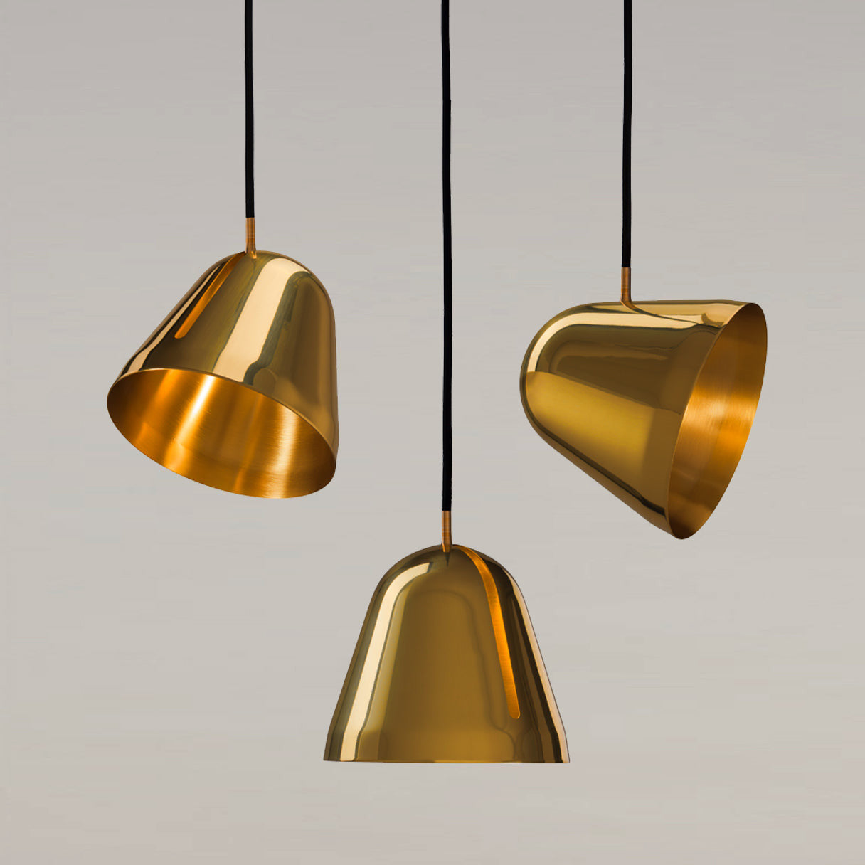 Tilt Brass Pendant - Small by NYTA