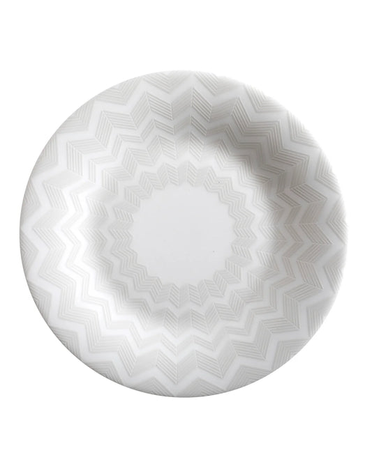 Bread and Butter Plates ZIG ZAG (Set of 6) White diam. 6" by Missoni Home